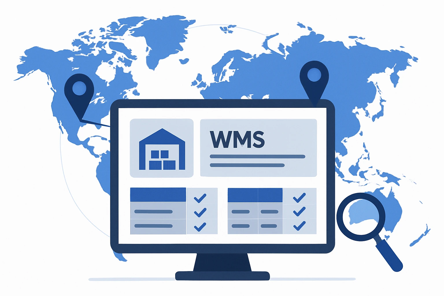 Global WMS Vendor Comparisons via Websites by Country